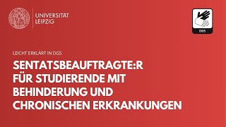 Senatsbeauftragter für Studierende mit Behinderung und chronischen Erkrankungen in DGS [upl. by Yadrahs]