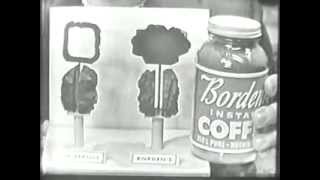 Bordens Instant Coffee Commercial  1949  Vintage Advertising [upl. by Hilel]