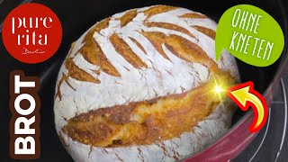 Brot selber backen ohne Kneten 🥖 Speedy NoKnead Bread [upl. by Valente]