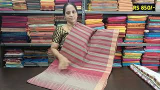 Linen cotton amp Pure cotton sarees  Negamam Rohini Sarees [upl. by Edra]