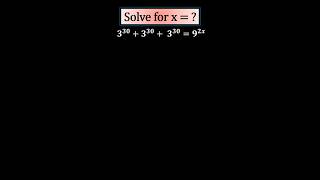 𝟑𝟑𝟎𝟑𝟑𝟎 𝟑𝟑𝟎𝟗𝟐𝒙 Solve for x maths viralvideo [upl. by Assirahs]