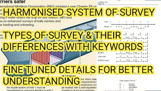 Harmonised system of Survey Types of Surveys Difference between Periodical Renewal amp Intermediate [upl. by Ednutey274]