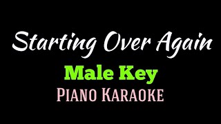 Starting Over Again  MALE KEY  Piano Karaoke by Aldrich Andaya  themusicianboy [upl. by Yttig]