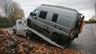 DUCATONE SUL CARRO ATTREZZI Danni mentre il camper viene scaricato [upl. by Ahtaga]