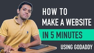 How to Make a Website in 5 mins with Godaddy [upl. by Siloam]