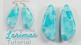 Polymer Clay LARIMAR Bluestone of Atlantis Gemstone TutorialLoviCraft [upl. by Atse]