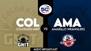 Amarillo Wranglers vs Colorado Grit  102624  AUDIO BROADCAST [upl. by Ardene]