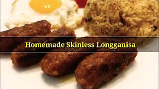 Homemade Skinless Longganisa [upl. by Monreal]