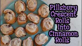 How To Make Cinnamon Rolls Using Pillsbury Crescent Rolls Easy Dessert Recipe [upl. by Tibbetts]