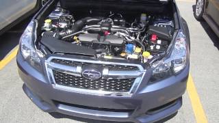 2013 SUBARU LEGACY 25i PREMIUM ENGINE INTERIOR REVIEW [upl. by Hussein]