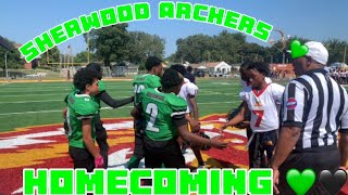 Sherwood Archers🏹💚🖤homecoming game recap💚🖤🅱️🅰️🅱️❌🅱️🅱️4️⃣L 📺 📸 [upl. by Polinski]