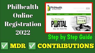 Philhealth Online Registration Tutorial 2023 ✓ Contribution ✓MDR ✓Payment [upl. by Assenay17]