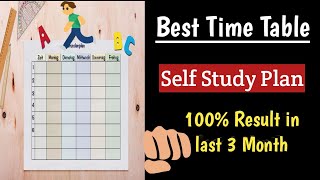 Best Time Table in Lockdown I Self Study Time Table Class 10th l Self Study for Boards 2021 [upl. by Aniretak]