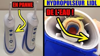 LIDL HYDROPULSEUR NEVADENT EN PANNE  eau à lintérieur Water Jet Flosser Munddusche [upl. by Sanjay]