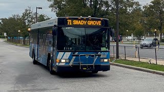 Montgomery County Transit Ride On 2008 Gillig Low Floor Advantage Diesel 5742 on Route 71 [upl. by Adnilev]