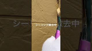 シーリング撤去はとても身体が疲労します😪毎日撤去してたら半端ない握力になりそう💪外壁塗装 屋根塗装 リフォーム 株式会社テクアート 職人 テクアート シーリング工事シール屋 [upl. by Manton]