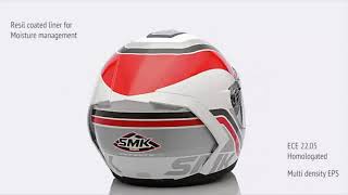 SMK Force Steel Seventy Full Face Helmet [upl. by Iggem]