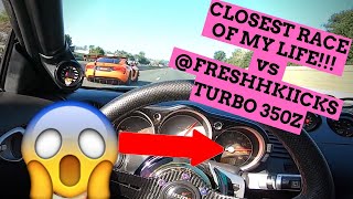 FRESHHKIICKS VS NITROUS VIPER ACR  TURBO 350Z 8xx WHP ROLL RACE [upl. by Noimad]