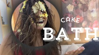 Cake me naha li aaj to😂 simmipunia vlog dailyvlog birthday cake [upl. by Arikahs254]