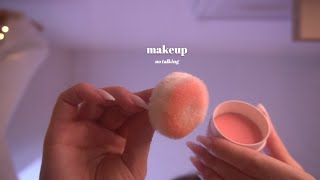 ASMR 🤍 No Talking First person Makeup On Your Face [upl. by Adnara]