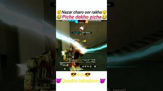 😈 Quadra takedown 😈 freefire newgamerff newgamer19 godbhai [upl. by Arotahs547]