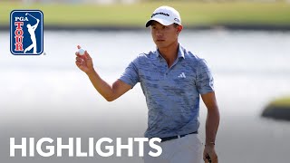 Collin Morikawa shoots 4under 67  Round 3  TOUR Championship [upl. by Aekim916]