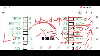 8085 pin diagram [upl. by Ellynn]