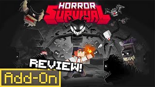 HORROR SURVIVAL ADDONS 20 Terrifying Monster in Minecraft Survival indepth review [upl. by Arammahs]