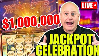 CELEBRATING MY 1000000 GRAND JACKPOT WIN IN LAS VEGAS [upl. by Hobart708]