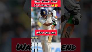 Who played Most test Matches cricaddictyt cricket shortsfeed cricketplayers shots [upl. by Niatsirk]