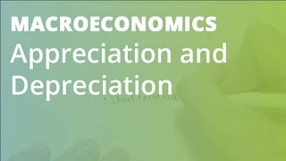 Appreciation and Depreciation  Macroeconomics [upl. by Craner791]