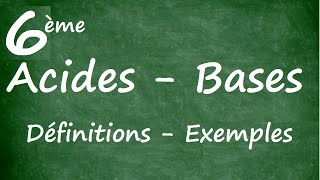 Acides bases définitions exemples [upl. by Slavic591]