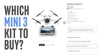 DJI Mini 3  Which Kit and Accessories to Buy [upl. by Nodarb]