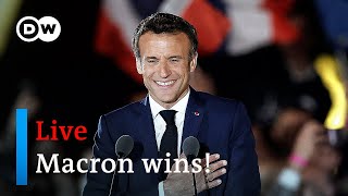 French presidential election 2022 Live results  DW News [upl. by Cimah921]