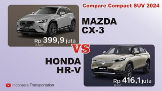 2024 • Mazda CX3 VS Honda HRV [upl. by Laband325]