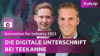 Die digitale Unterschrift als Teil der digitalen Transformation bei Teekanne [upl. by Kcired]