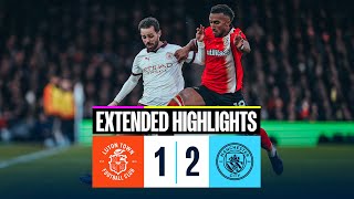 EXTENDED HIGHLIGHTS  Luton Town 12 Man City  Victory at Luton [upl. by Bores]