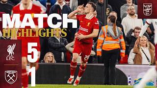 Jota Salah amp Gakpo score in FIVE goal win  Liverpool 51 West Ham  Carabao Cup Highlights [upl. by Tadich]