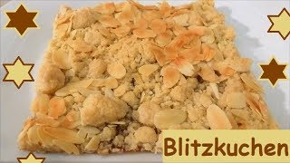 Blitzkuchen Prasselkuchen in 10 Minuten bereit für den Ofen sweet cake [upl. by Zuliram]