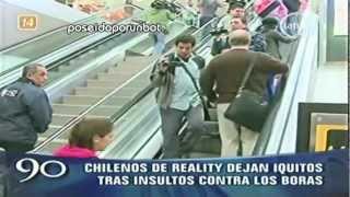 Chilenos insultados en el Aeropuerto 070812 [upl. by Terrag]