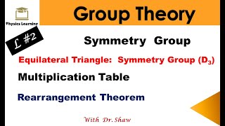 Symmetry Group  Symmetry Group of an Equilateral Triangle D3  Multiplication table  L2 [upl. by Corabelle]