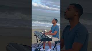 Guts Theme played on piano at the beach guts berserk anime beach piano [upl. by Oirramed]