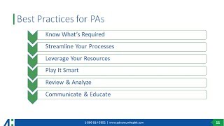 Prior Authorizations Best Practices [upl. by Taber]