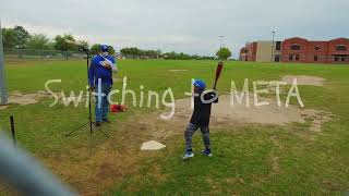 Swinging the Cat 9 Composite and Meta off the LS Soft Toss Machine [upl. by Ydisac]