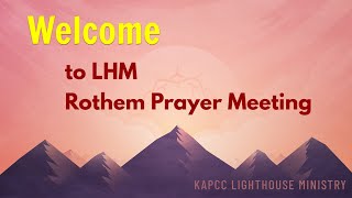 Rothem Prayer Meeting 11162024 [upl. by Adrahs]