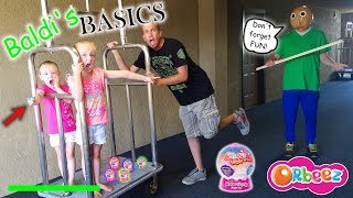 Baldis Basics in Real Life Orbeez Wowzer Surprise Toy Scavenger Hunt at Hotel [upl. by Aubine]