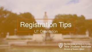 Course Registration Tips for UT Orientation [upl. by Beaver]