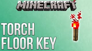 Minecraft Redstone Torch Floor Key Tutorial Redstone Advent Calendar [upl. by Nolahp]