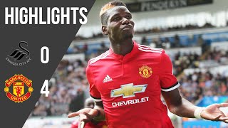 Swansea 04 Manchester United  Premier League Highlights 1718  Manchester United [upl. by Arykahs]