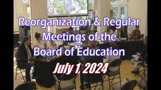 Board of Education Meeting  July 1 2024 [upl. by Polly]